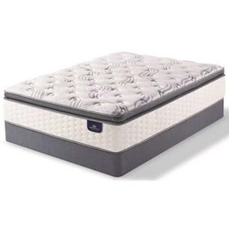 Queen Super Pillow Top Pocketed Coil Mattress and 5" StabL-Base® Low Profile Foundation